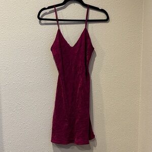 90s Silk jacquard slip dress